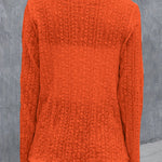 Eyelet Roll-Tab Sleeve Cardigan