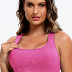 Scoop Neck Wide Strap Top and Shorts Active Set