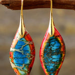Handmade Natural Stone Dangle Earrings