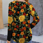 Printed Round Neck Long Sleeve T-Shirt