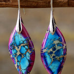 Handmade Natural Stone Dangle Earrings