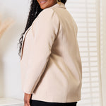 Shawl Collar Long Sleeve Blazer
