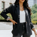 Pre-Order Leopard Lining One-Button Blazer