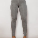 Full Size Contrast Detail High Waist Leggings