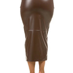 SEXY PU LEATHER LONG MAXI SKIRTS