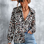Printed Button Down Long Sleeve Shirt