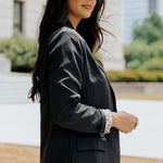 Pre-Order Leopard Lining One-Button Blazer