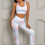 Pre Order Printed Sports Bra and Leggings Set