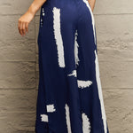 Printed Wide Leg Long Pants