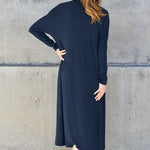 Basic Bae Full Size Open Front Long Sleeve Cover Up