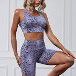 Pre- Order Animal Print Sports Bra and Shorts Set