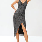 Pre-Order Spaghetti Strap Ruched Wrap Dress