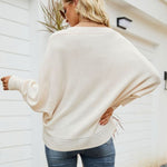 V-Neck Dolman Sleeve Sweater