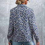 Printed Button Down Long Sleeve Shirt