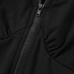 Zip Up Cutout Drawstring Detail Dress