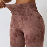High Waist Tie-Dye Long Sports Pants