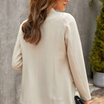 Pre- Order Lapel Collar Button Pocket Blazer