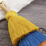 Layered Tassel Keychain