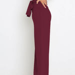 Tie Front Paperbag Wide Leg Pants