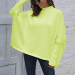 Loose Hem Plain Sweater