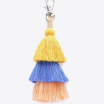 Layered Tassel Keychain