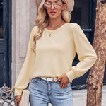 Round Neck Long Sleeve Top