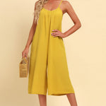 Spaghetti Strap Scoop Neck Jumpsuit