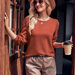 Round Neck Long Sleeve Top