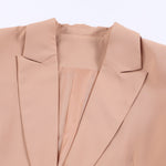 One-Button Flap Pocket Blazer