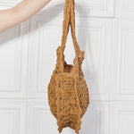 Justin Taylor Brunch Time Straw Rattan Handbag