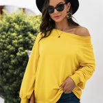 Round Neck Raglan Sleeve Sweatshirt