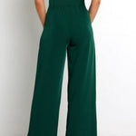 Tie Front Paperbag Wide Leg Pants