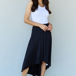 Ninexis First Choice High Waisted Flare Maxi Skirt in Black