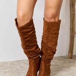 East Lion Corp Block Heel Knee High Boots
