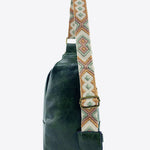 Adjustable Strap PU Leather Sling Bag
