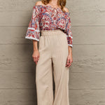 Off Shoulder Bohemian Style Blouse