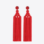 Beaded Tassel Earrings