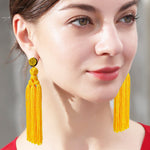 Beaded Tassel Earrings