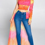 Tie Dye One Shoulder Top
