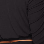 Ruched Long Sleeve And Skirt Set