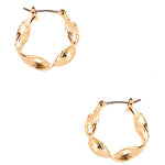Metal Twist Hoop Earring