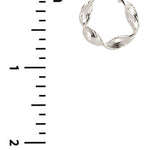 Metal Twist Hoop Earring