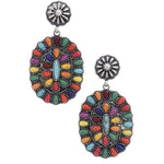 Western Style Concho Earring