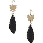 Fashion Butterfly Clear Stone Dangle Earring