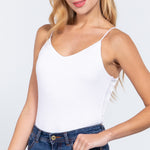 V-neck 2 Ply Cami Bodysuit