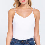 V-neck 2 Ply Cami Bodysuit