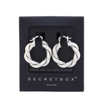 Twisted 14k Gold Dipped Hoop Earring