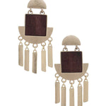 Metal Dangle Post Earring