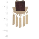 Metal Dangle Post Earring