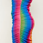 Plus Size Rainbow Ombre Print Cami Dress
